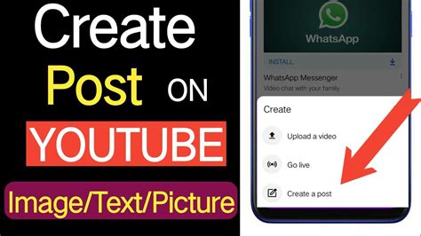 How To Create Posts On Youtube How To Enable Create Post Option On