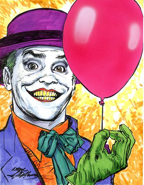 Jack Nicholson Joker Original Art