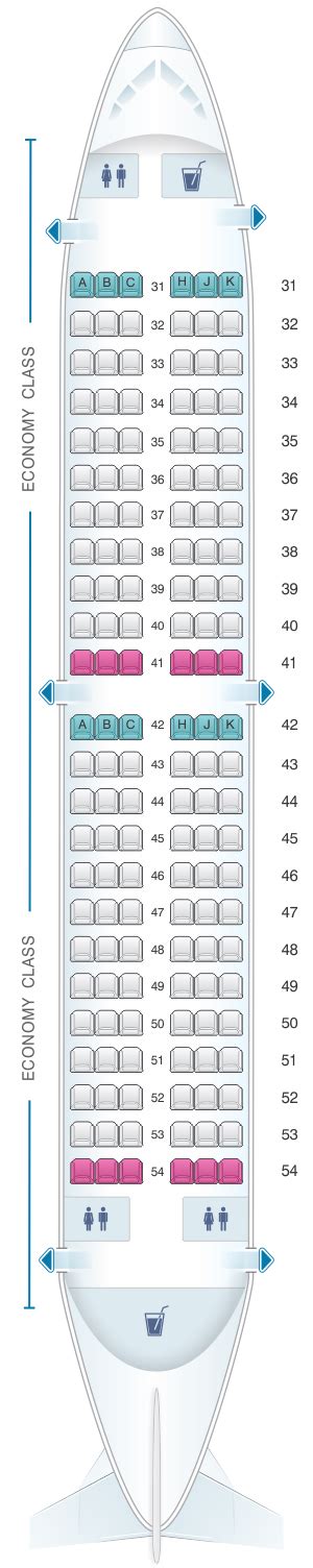 Seat Map China Southern Airlines Boeing B737 300 Layout D Seatmaestro
