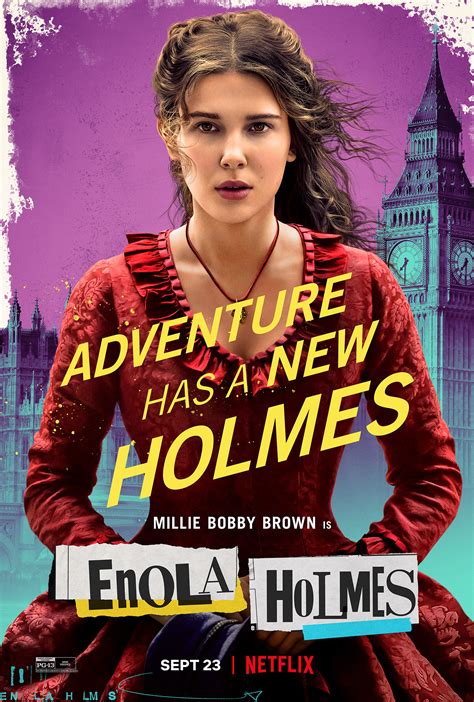 Enola Holmes 2020 Poster Millie Bobby Brown As Enola Holmes