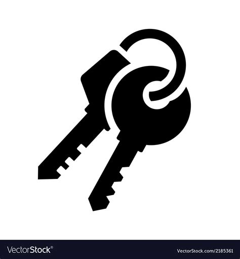 Keys Icon Royalty Free Vector Image Vectorstock
