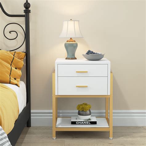 Tribesigns Tribesigns Nightstand With 2 Drawers Modern Bedside Table