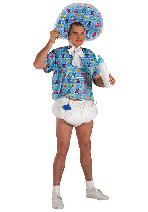 Funny Adult Baby Costume For Men Mens Adult Baby Costumes