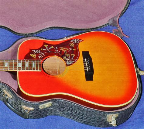 1978 gibson hummingbird hummingbird cherry sunburst guitars acoustic alumpster s guitars