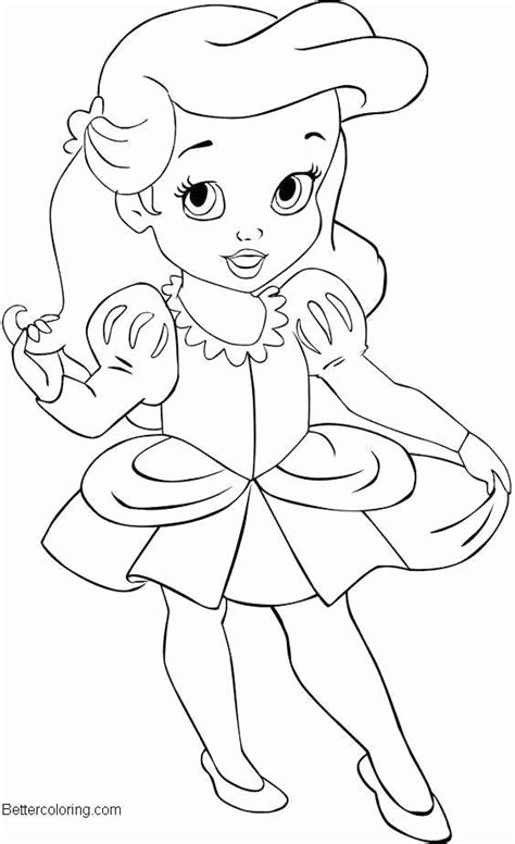 There are different princesses display in the coloring pages where the girls can show their creativeness by coloring it according to their choice and want. Simple Disney Coloring Pages Best Of Easy Baby Disney ...