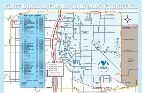 Fort Bliss Map Building Numbers