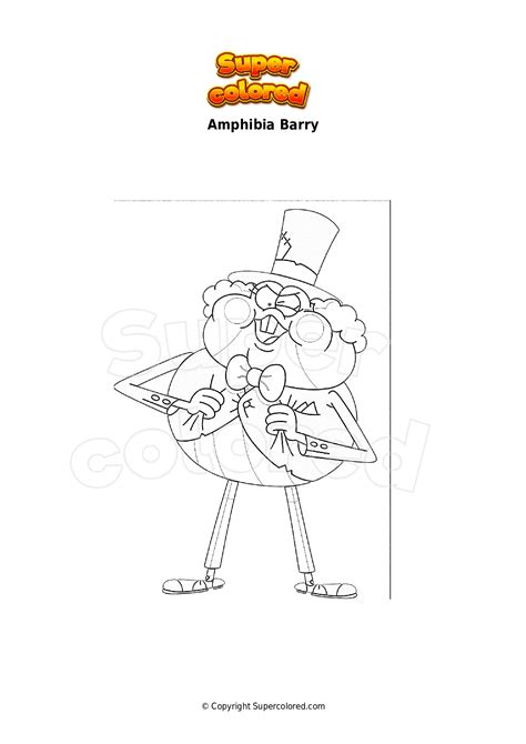 Coloring Page Amphibia Barry Supercolored