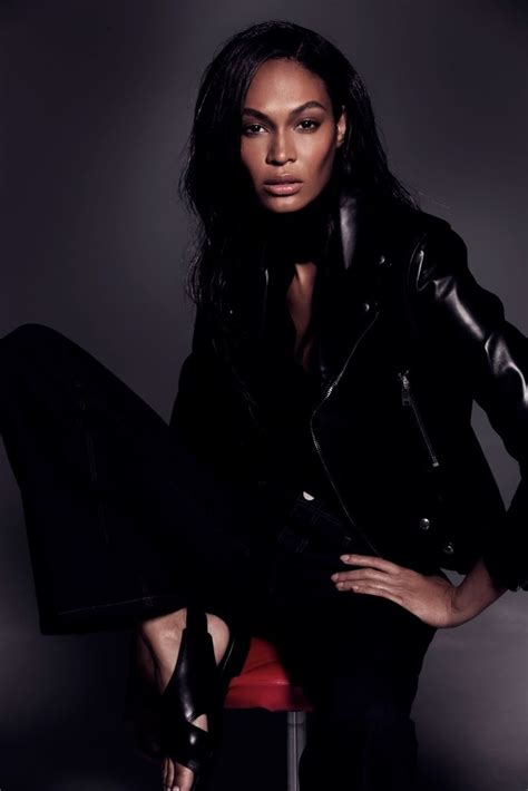 Joan Poses In A Leather Jacket Look Joan Smalls Todd Barry Sunday