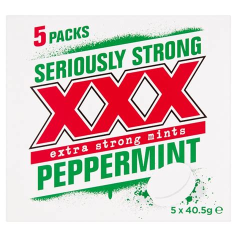 Xxx Seriously Strong Peppermint Mints 5 Pack
