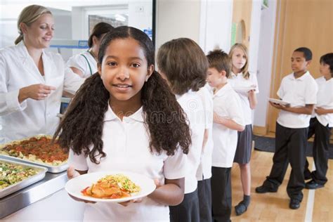 School Cafeteria Stock Image Image Of Column Mealtime 20814513