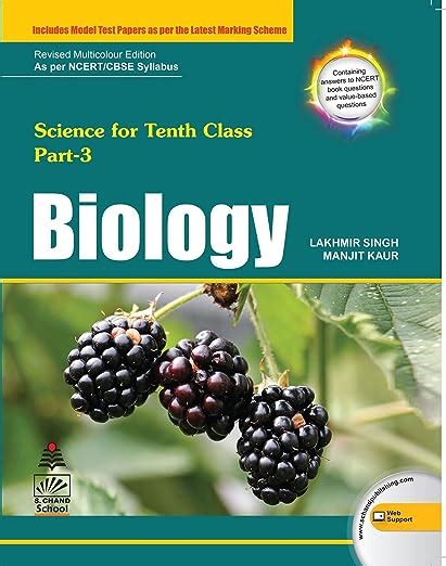 Science For Tenth Class Part 3 Biology Lakhmir Singh Manjit Kaur