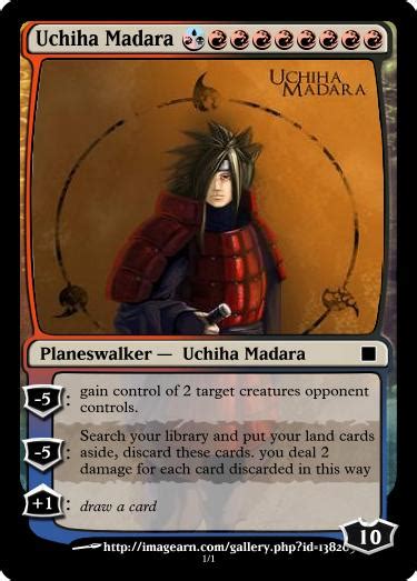 Uchiha Madara Magic Card By Ryaxx On Deviantart