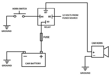 Car Horn Relay Wiring Diagram Systematic Orla Wiring