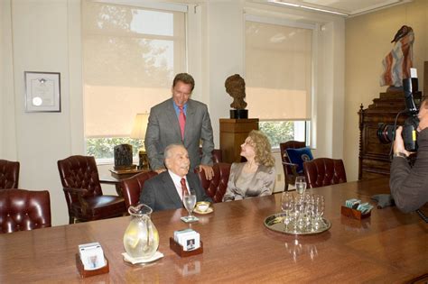 Joe And Betty Weider With Governor Arnold Schwarzenegger Joe Weider