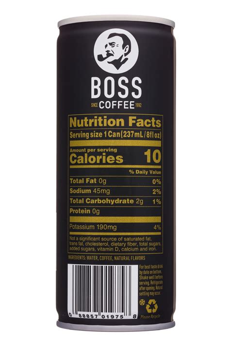Flash Brew Cold Black Coffee Boss Coffee Product