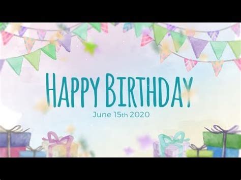 Birthday Slideshow ★ After Effects Template ★ AE Templates - YouTube