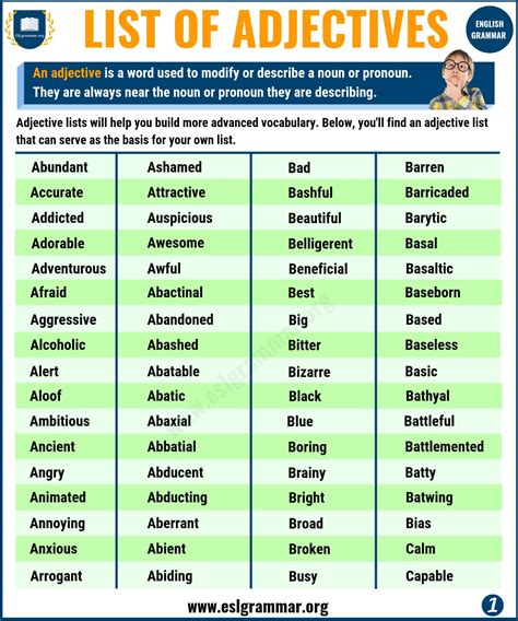 Adjectives That Start With H Adjectives That Start With V List Of 95