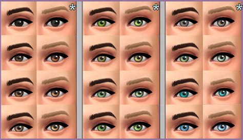 Mod The Sims Maxis Eyes Overhaul Default Replacements 2 Versions