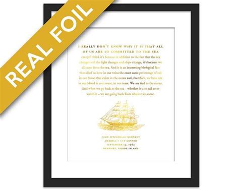 14 bomb captions for your summer insta posts. John Fitzgerald Kennedy Ocean Speech Gold Foil Art Print JFK | Etsy | Gold foil art print, Gold ...