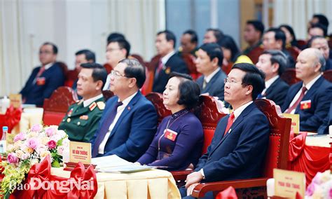 Secretary Vo Van Thuong Attends Dong Nai Party Congress Báo Đồng Nai