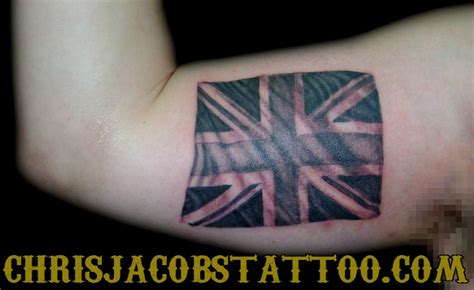 Union Jack Tattoo By Chris Jacobs The Trainyard Teahouse Flickr