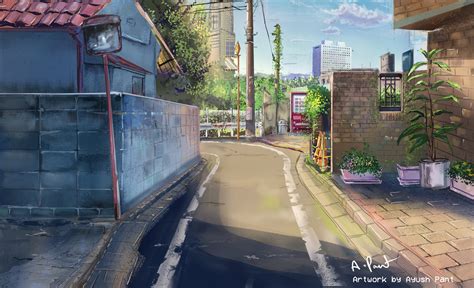 Anime Background Anime Background Hd City Along With The Character