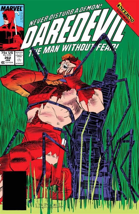 Daredevil 262 Daredevil Comics Marvel Comics Covers