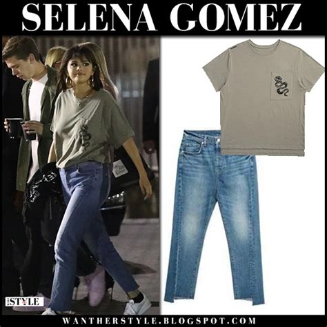 Selena Gomez In Khaki T Shirt And Jeans On May 19 ~ I Want Her Style