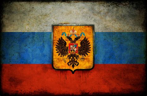 Russia Coat Of Arms Flag Double Headed Eagle Hd Wallpaper Rare