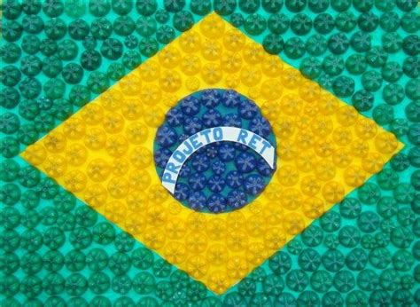 Ideias De Bandeiras Do Brasil Com Materiais Recicláveis — SÓ Escola