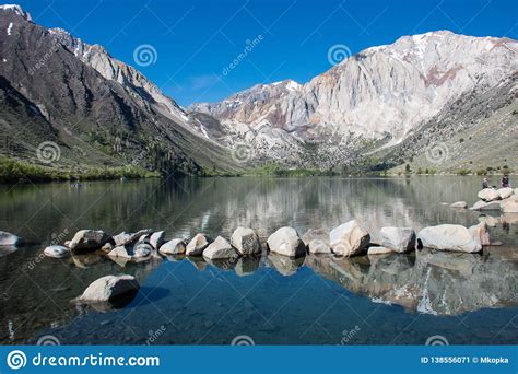 Convict Lake In The Springtime Located Off Of Us 395 Near Mammoth