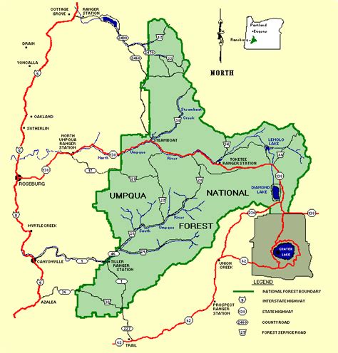 Umpqua National Forest Maps