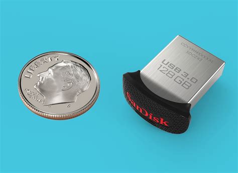 Sandisk Squeezes 128gb Of Storage Into A Dime Sized Drive