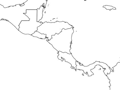 Free Printable Map Of Central America Printable Templates
