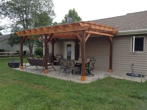 Covered Pergola Plans 12x20 Build Diy Outside Patio Wood