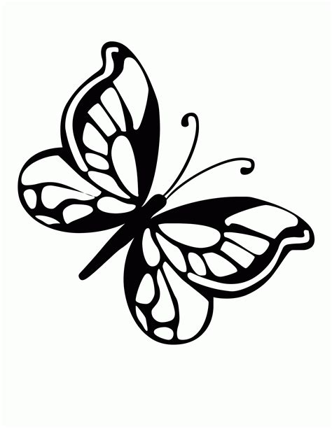 Butterfly Outline Coloring Pages Coloring Home