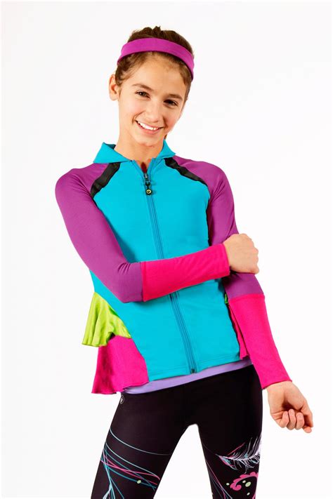On The Run Two Tier Jacket Girls Activewear Tiered Jackets Active Wear
