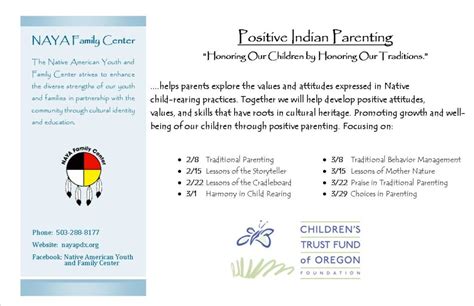 Positive Indian Parenting Class 6native American Youth And