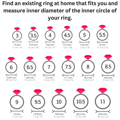 Printable Diamond Ring Sizer Ring Size Finder Ring Size Etsy