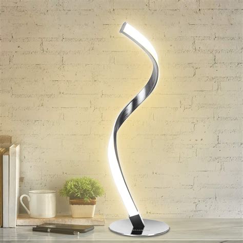 Led Spiral Table Lamp Dimmable For Bedrooms Living Rooms