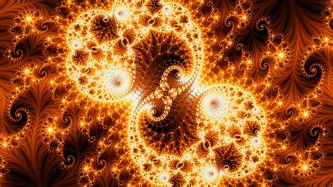Red Yellow Fractal Bright Glow Hd Trippy Wallpapers Hd