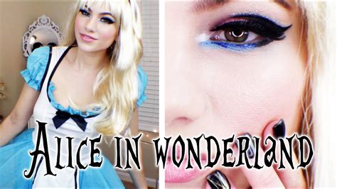 Alice In Wonderland Makeup Hair And Costume Halloween Look 2014 Youtube