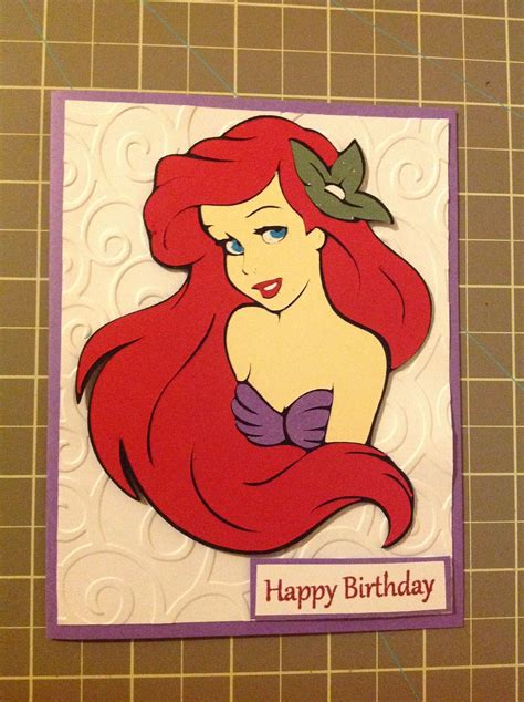 Made for someone who loves to photograph. Little Mermaid Cricut card | Disney cards, Disney birthday ...
