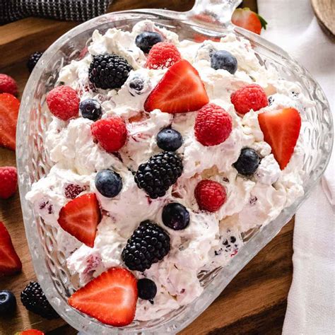 Berry Cheesecake Salad Recipe Soulfully Made