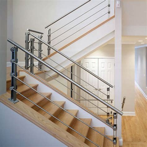 Premium stainless steel and brass architectural railing components for handrail, guardrail, and bar railing systems. 316 304 Stainless Steel Stair Railing 12.7mm Rod Diameter Indoor / Outdoor