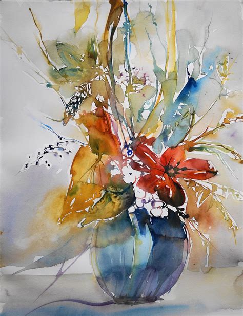 Gräserduft Blumen | Blumen aquarell, Aquarell blumen, Wasserfarbenblumen