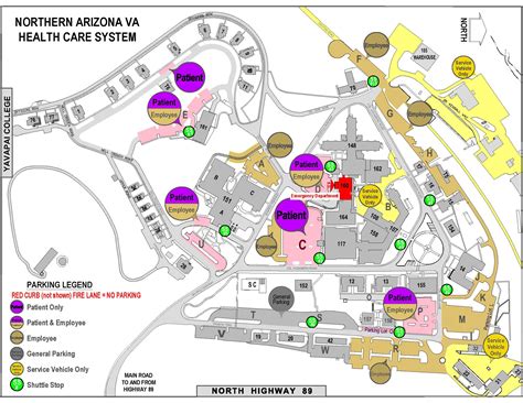 Campus Map Va Northern Arizona Health Care Veterans Affairs