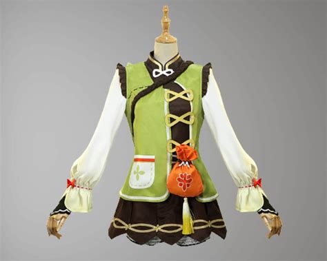 Genshin Impact Yaoyao Costume Cosplay Dress Ver Etsy