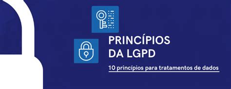 princípios da LGPD para tratamento de dados