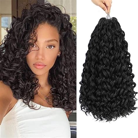 MLETULIPS GoGo Curl Crochet Hair Ombre Deep Wave Crochet Hair Beach